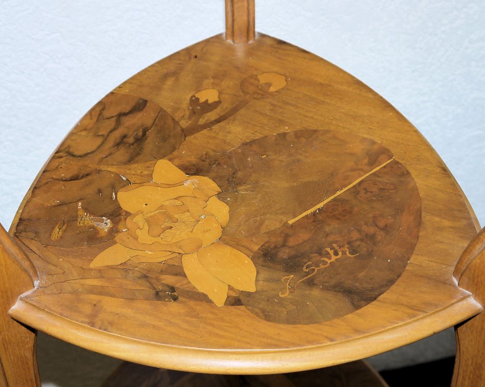 0979-Blumen-Etagere von Joseph Guth, Nancy um 1900 - Image 3