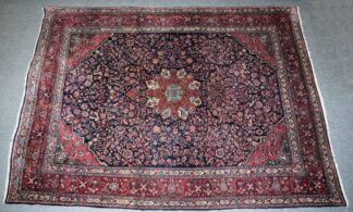 0995-Antiker Orientteppich Gaswin, Persien um 1925 mit Zertifikat