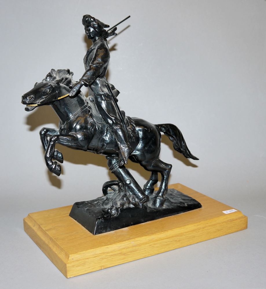 1033-Vorpreschender Tatar, russischer Eisenkunstguss, 20.Jh. – Bild 2