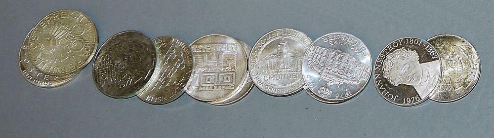 1054-25 österreichische Gedenkmünzen 100 Schilling in Silber – Bild 2