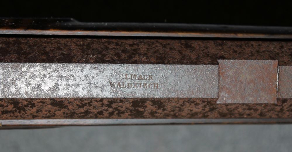 1076-Historische Scheibenbüchse von F. I. Mack, Waldkirch, 19. Jh. – Bild 5