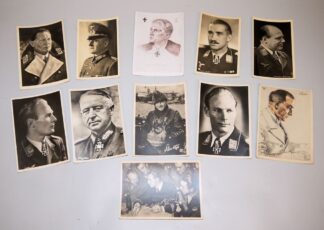 1082-Elf Postkarten von Ritterkreuzträgern, WK II, u. zehn weitere Karten, des Dritten Reichs