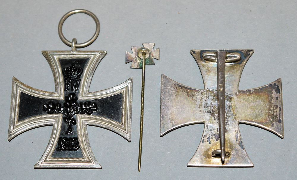 1088-Eisernes Kreuz 1. Klasse u. 2. Klasse 1914 mit Miniaturnadel - Image 2