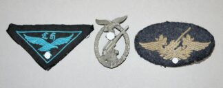 1092-Dreiteiliger Militaria-Nachlass eines Luftwaffenhelfers, WK2 1943-44